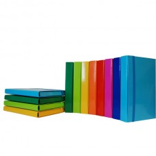 CARTELLA PROGETTO D5 ELASTICO PIATTO, BLU LUCIDO